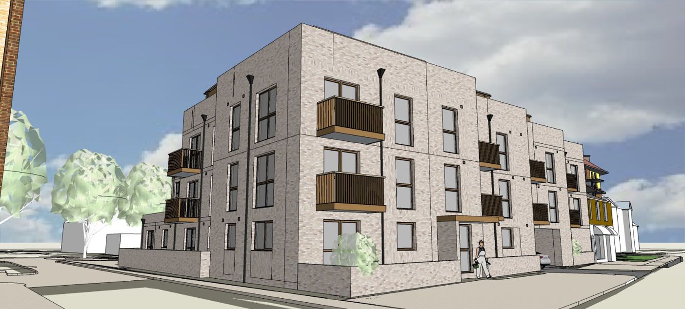 26no New Flats and works to widen the highway 1