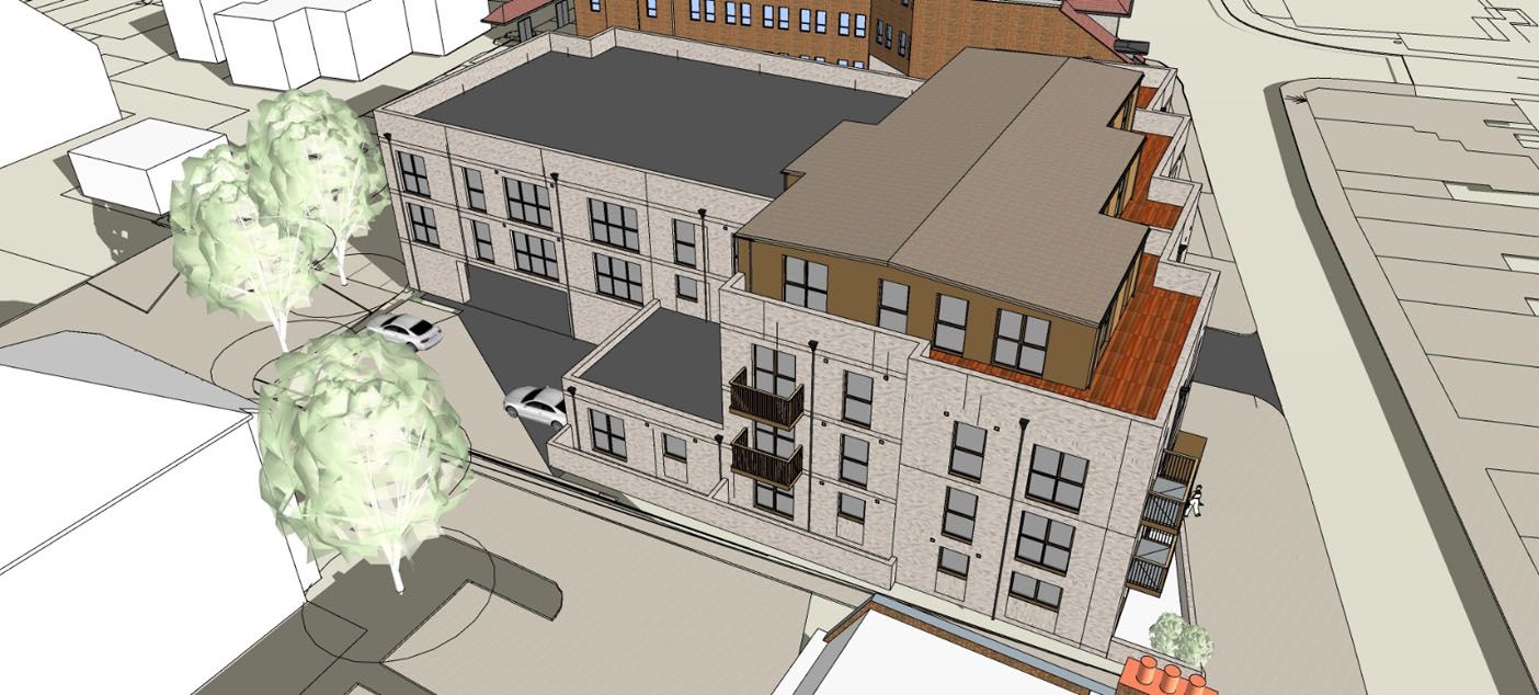 26no New Flats and works to widen the highway 2